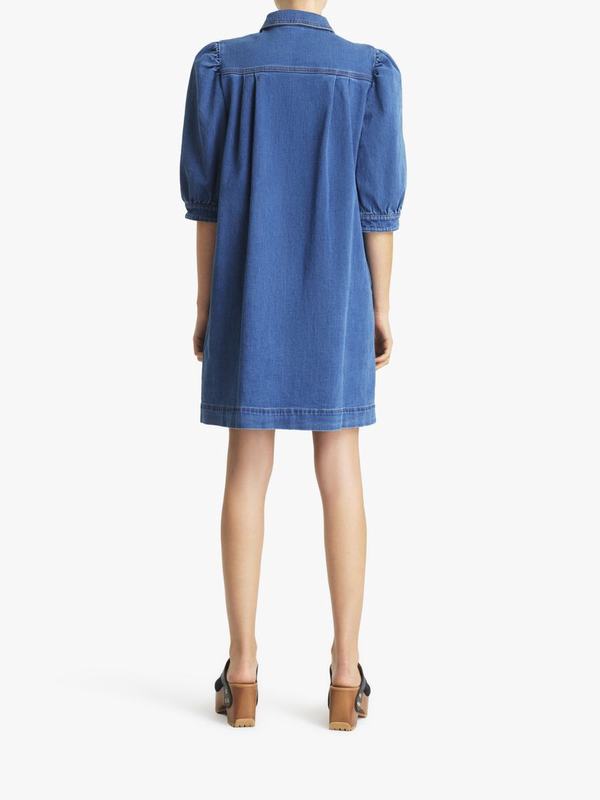 Chloé Vestidos Mujer Ropa Azul 99% Algodón,1% Elastane RJQZ81692